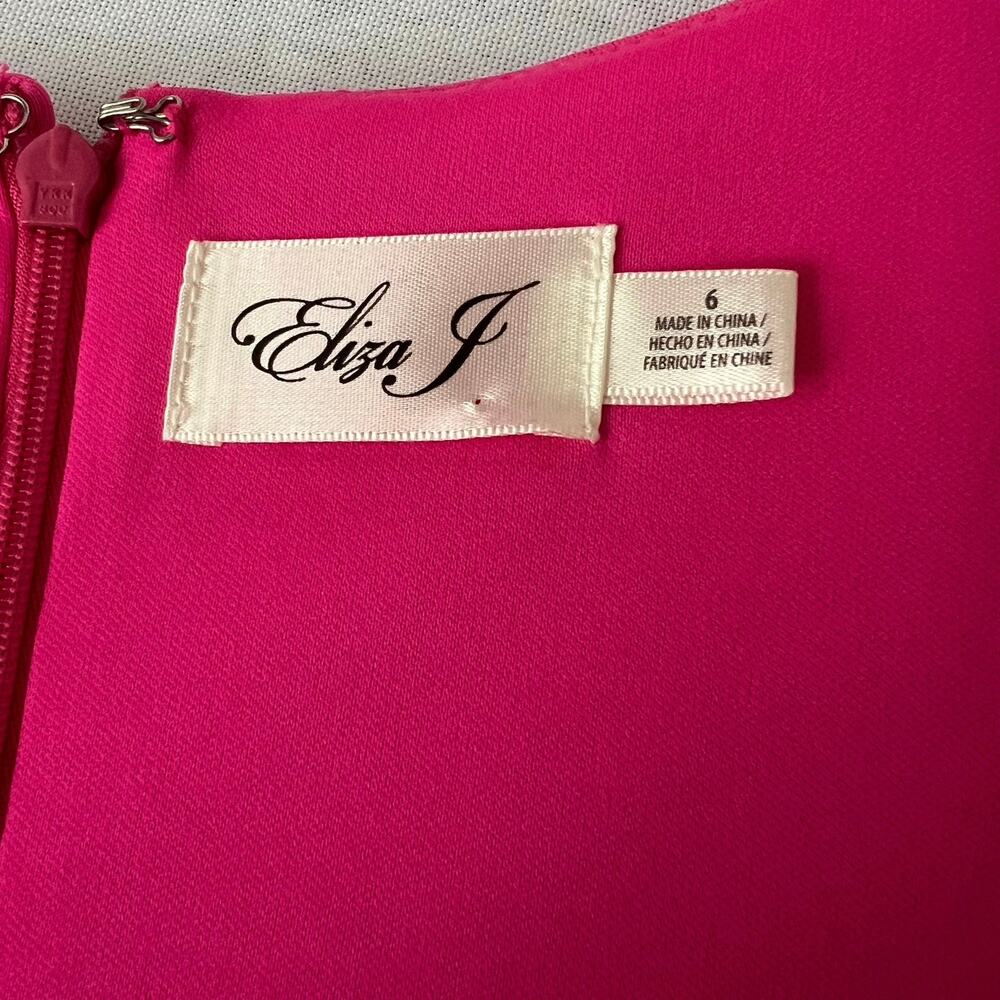 Eliza J Pink Ruffle Sleeve Dress - Picture 7 of 13